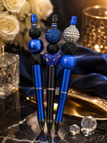 Noir Royale Glam Pen Collection – Sapphire & Black Diamond Edition