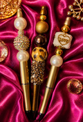 Creme de Or 3-Piece Embellished Pen Set