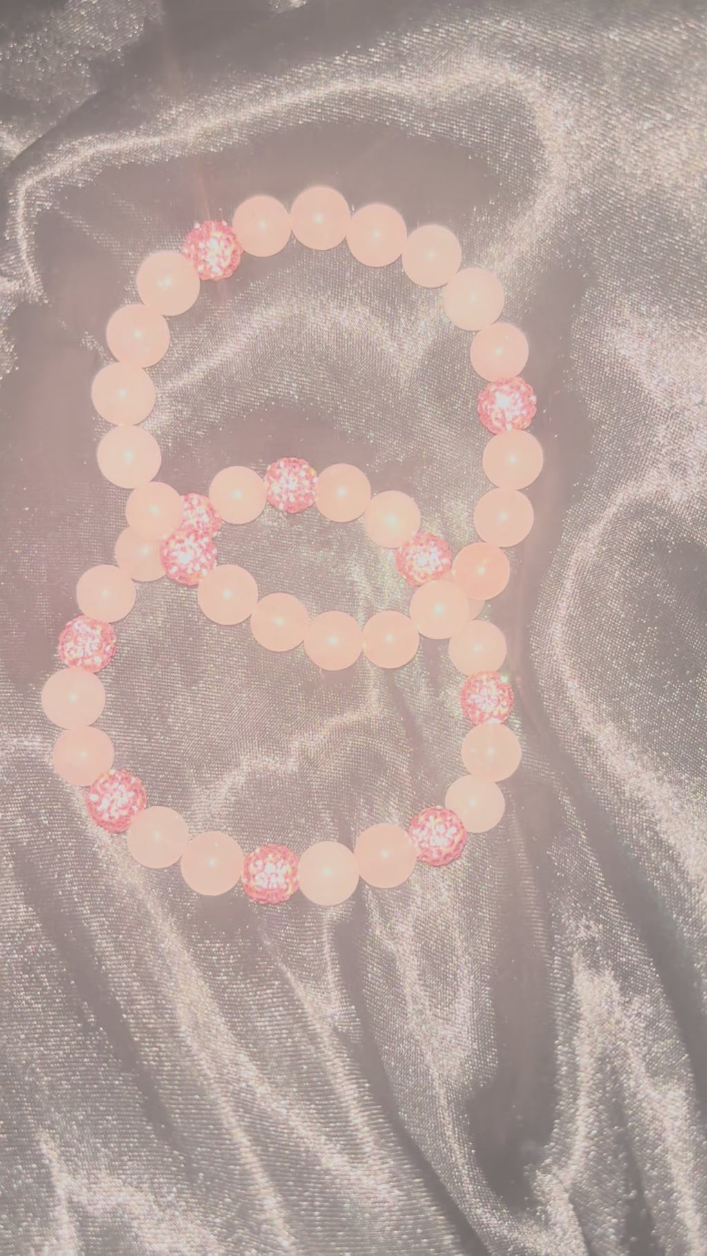 Blushing Empress Quartzite & Pavé Bracelet Duo 🌸👑
