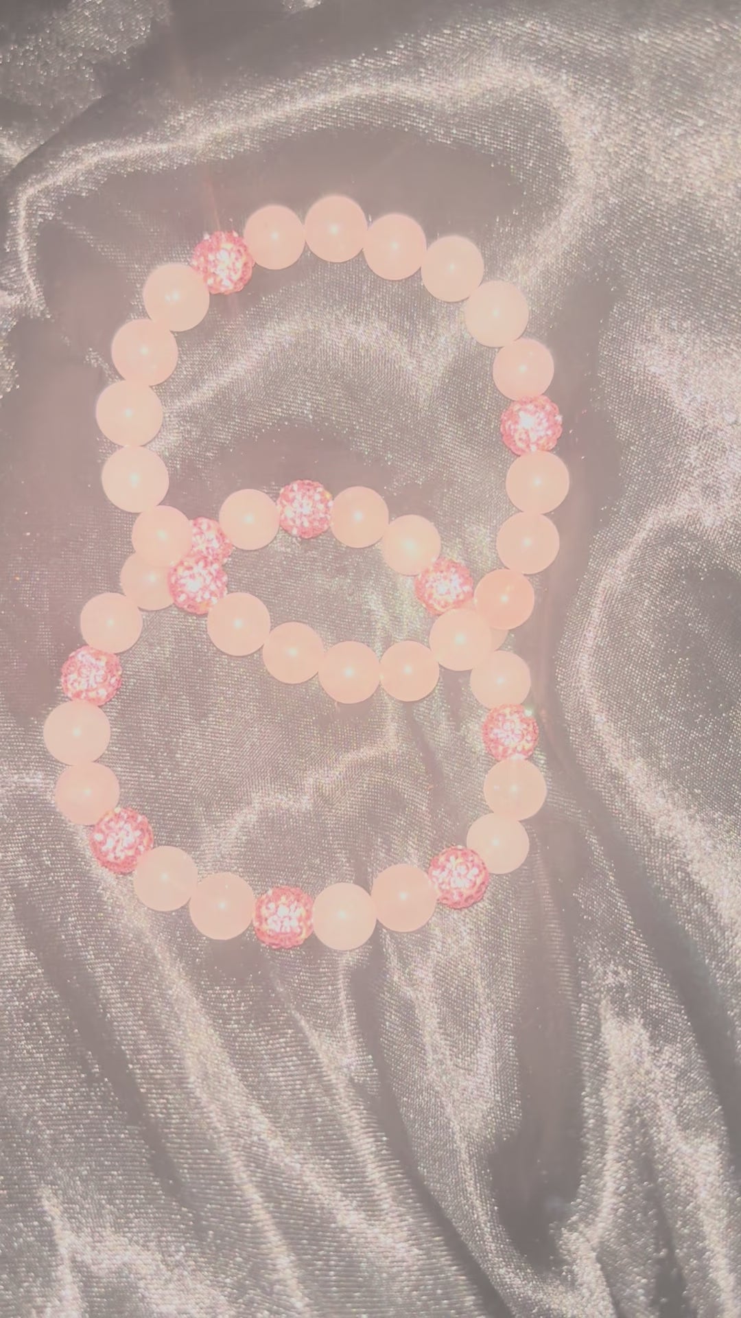 Blushing Empress Quartzite & Pavé Bracelet Duo 🌸👑